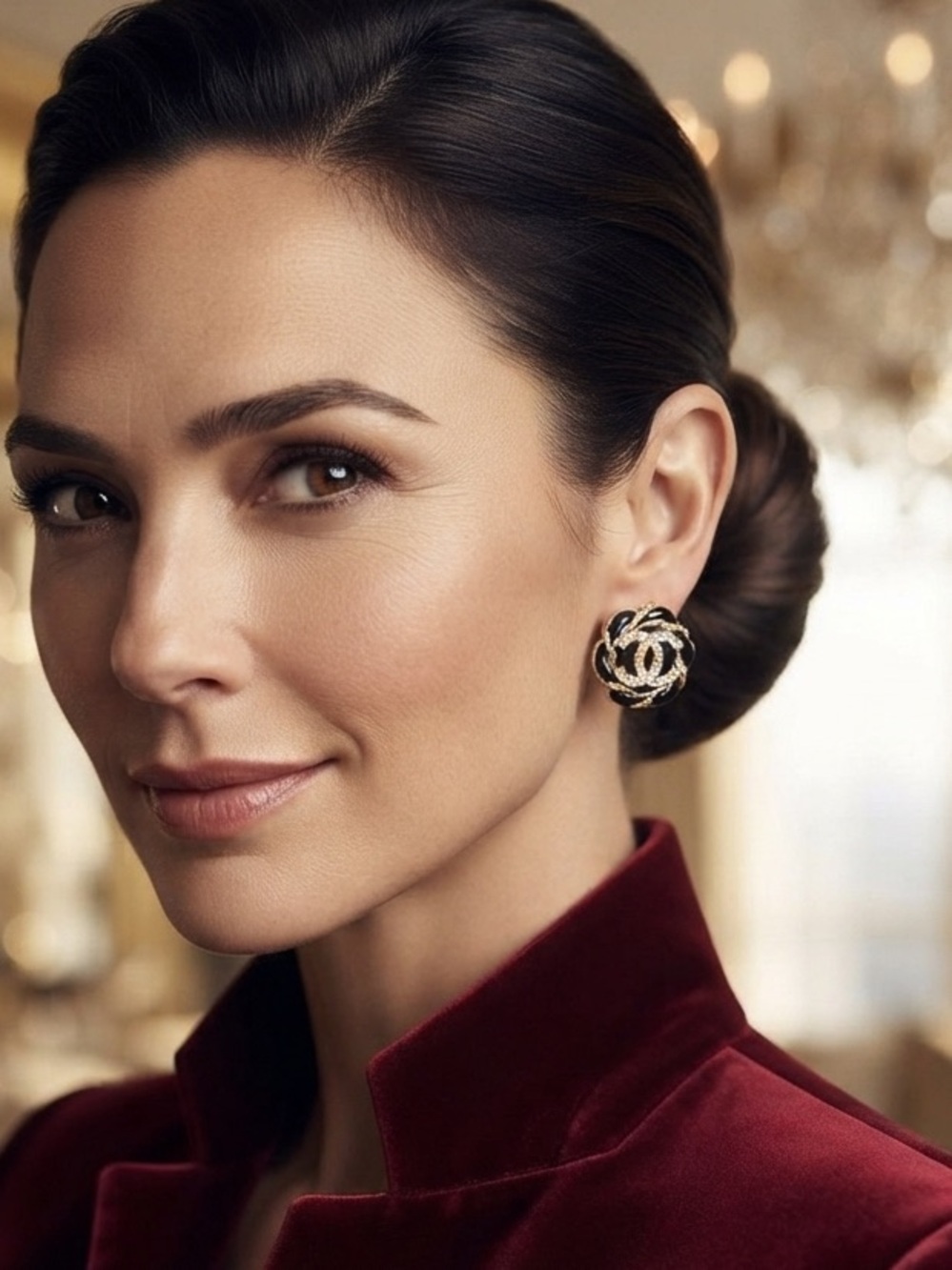 CHANEL Intertwined Logo Earrings - Picture 1 of 5